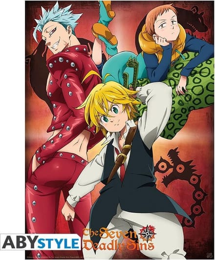 Poster The Seven Deadly Sins - Ban King and Meliodas 38x52cm