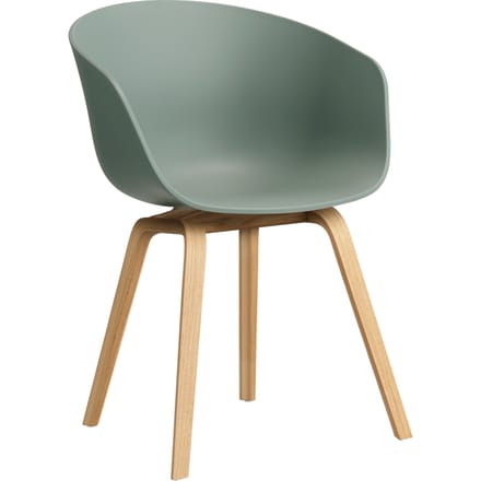 HAY About A Chair AAC 22 - fall green 2.0 - lak op waterbasis - Standaard glijders kunststof
