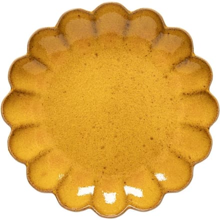 Costa Nova Marrakes servies aardewerk gebaksbord 19 cm komijngeel