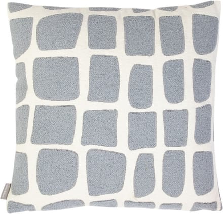 Doby chenille jaquard kussen lichtgrijs 45x45cm