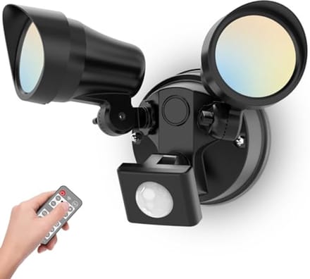Dimbare LED Spotlight met Bewegingssensor voor Buiten - 25W, 2000LM, IP65 Waterdicht