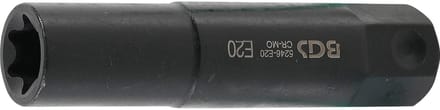 BGS Steeksleutelinzet E-profiel extra lang Aandrijving buitenzeskant 22 mm SW E20 - 5246-E20