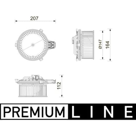 Bbinnenventilator MAHLE AB 443 000P