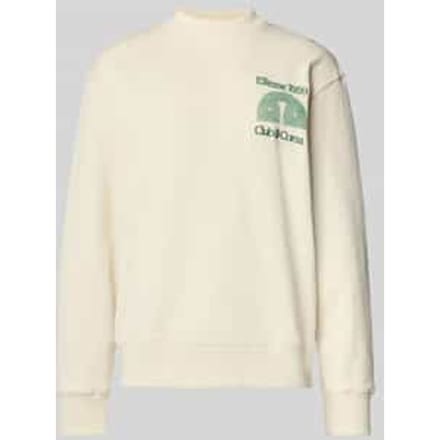 Sweatshirt met labelstitching