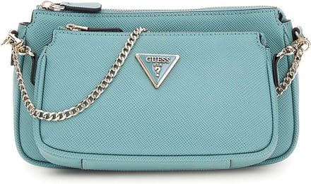 GUESS Schoudertas Noelle Double Pouch Crossbody Teal Turquoise