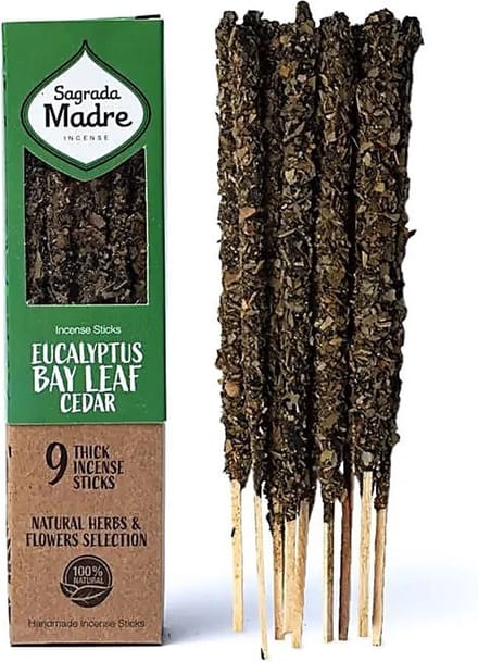 Sagrada Madre - Eucalyptus Laurier en Ceder - Wierook - circa 9 stokjes