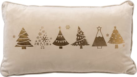 TREES - kussenhoes 30x50 cm - kerst - Whisper White - wit