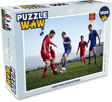 Puzzel Voetbalwedstrijd - Legpuzzel - Puzzel 1000 stukjes volwassenen