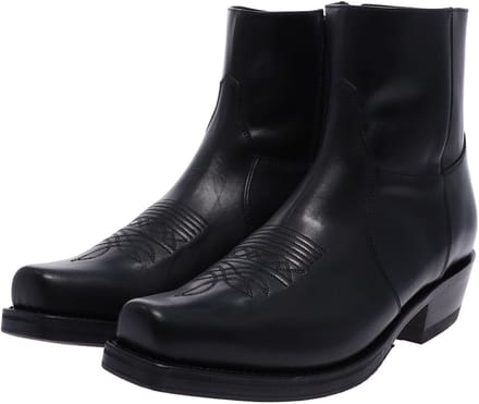 Sendra 7826 58 MICK heren enkellaars van leer zwart - 48 EU