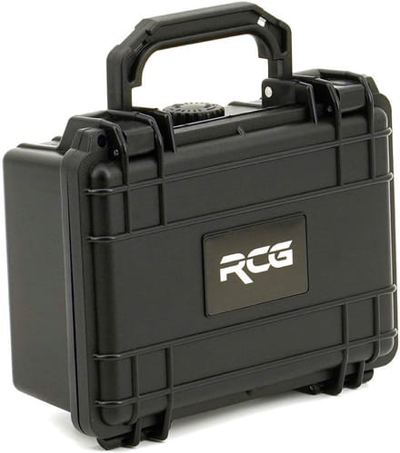 Universele Hardcase Flightcase met Plukschuim - 21 x 16,7 x 9 cm - Opbergkoffer - Zwart - 210