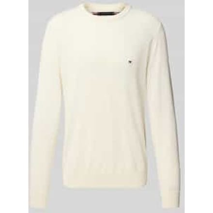 Gebreide pullover met ribboorden