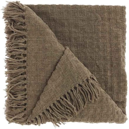 Unique Living - Plaid Verlin Taupe -130x180cm