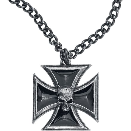 Alchemy Gothic - Gothic Halsketting - Black Knight's Cross - standaard