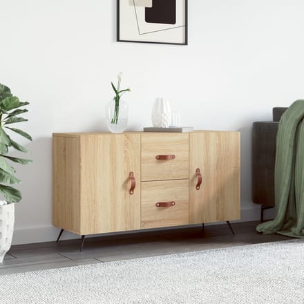 vidaXL - Dressoir - 100x36x60 - cm - bewerkt - hout - sonoma - eikenkleurig