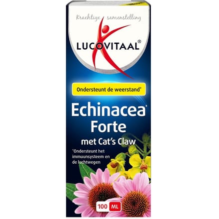 Lucovitaal - Echinacea Cat's Claw Weerstand druppels - 100 ml - Voedingssupplement