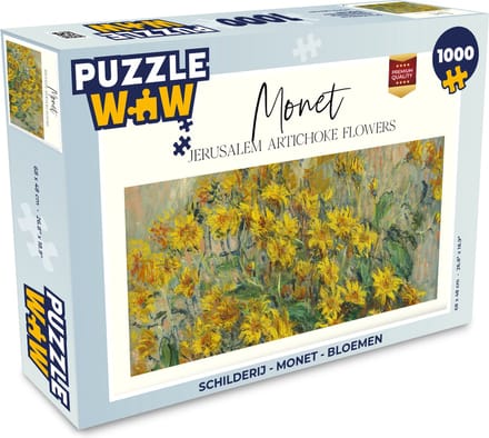 Puzzel Schilderij - Monet - Bloemen - Legpuzzel - Puzzel 1000 stukjes volwassenen