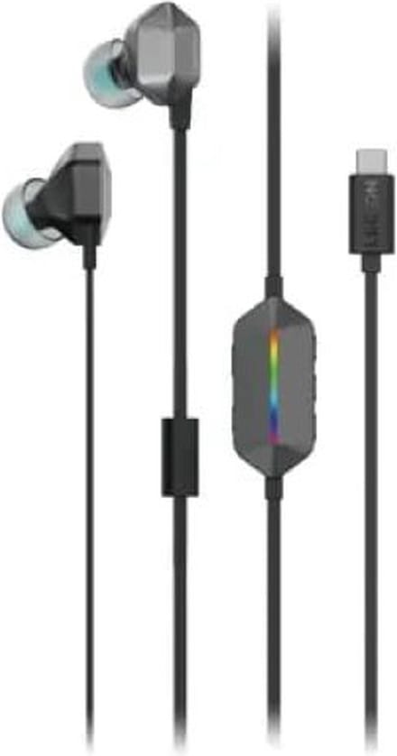 Lenovo LENOVO Legion E510 Gaming Headphones (P) In Ear oordopjes Kabel Grijs Gamen