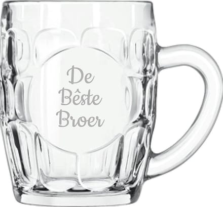 Gegraveerde Bierpul 55cl De Bêste Broer