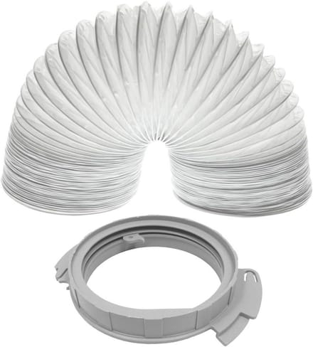 Ventilatieslang - Droger slang - Wasdroger ontluchting - Universele pasvorm - 2 meter - Grijs