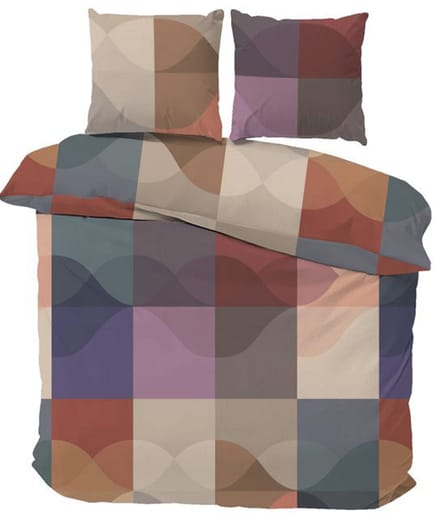 iSleep Dekbedovertrek Danique - Tweepersoons - 200x200/220 cm - Multi