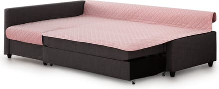 Belmarti Frilena slaapbankbeschermer 180 cm - roze - links