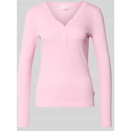 Slim fit shirt met lange mouwen met sierknoopsluiting