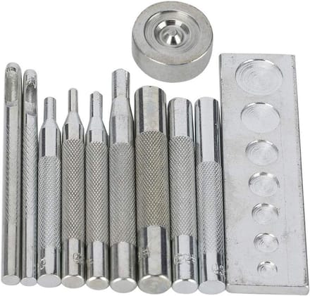 Rivet Set voor Snap Buckles en Button Tools - Professionele Installatie van Leer met Handpers en Pliers