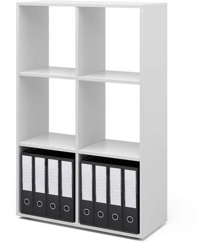 Vicco Ruimteverdeler – 72 x 107.8 cm met 2 vouwboxen Wit