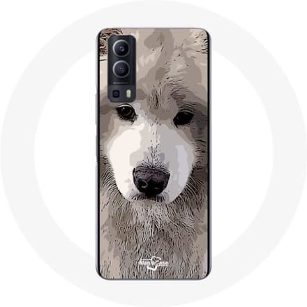 Coque - Vivo - Y72 - Souple - Gris - Race de chiens gris