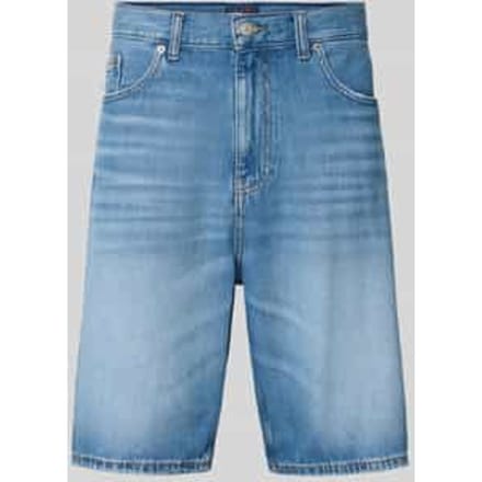 relaxed fit jeansbermuda van puur katoen