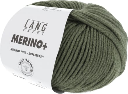 Lang Yarns Merino Plus - 397 olijfgroen - Merinowol Garen