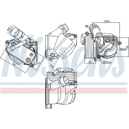 Olie radiator NISSENS 91322