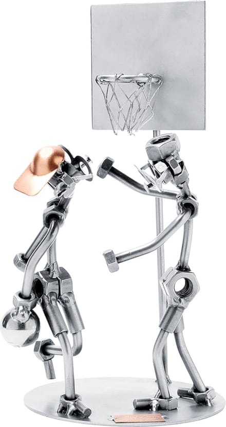 Hinz & Kunst smeedwerkfiguur sport "basketbal 2 personen"