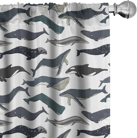 ABAKUHAUS Wal gordijnen – 2x75x245 cm – microvezel – halfdonker
