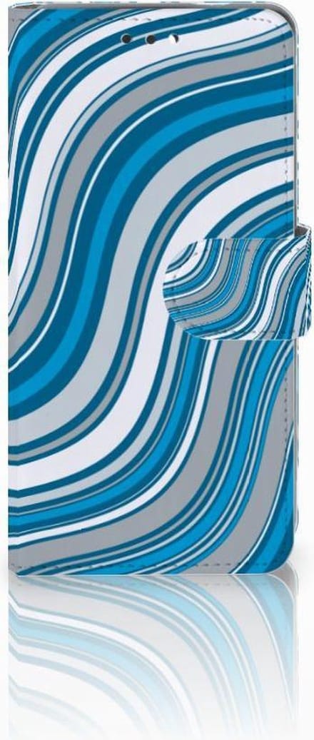 Nokia 3.1 (2018) Telefoon Hoesje Waves Blue