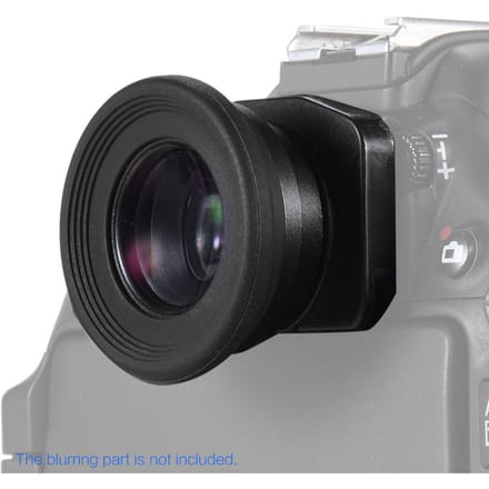 Oculaire de viseur à mise au point fixe 1,51X avec œilleton et loupe pour appareil photo reflex numérique avec 2 œilletons rouge
