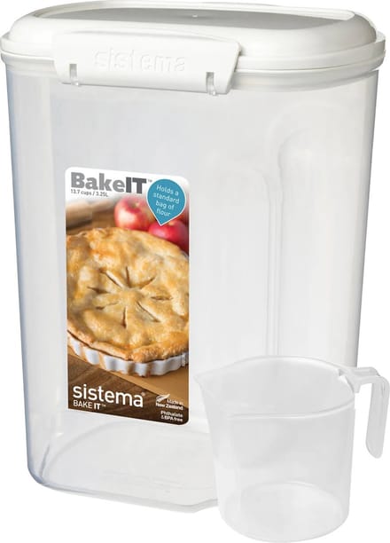 Bake It voorraaddoos met maatbeker 230x176x132mm (3,25ltr)