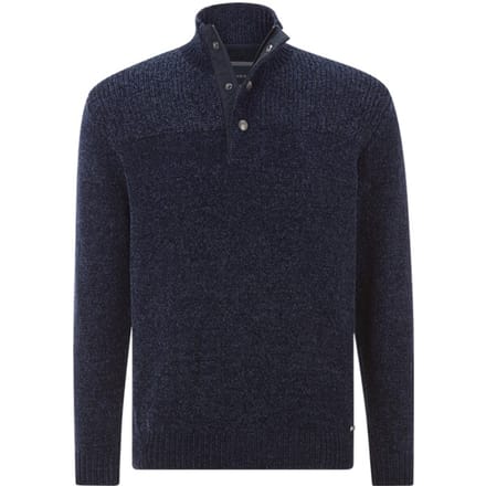 Babista herren Trui - 60/62 - donkerblauw - Plus Size