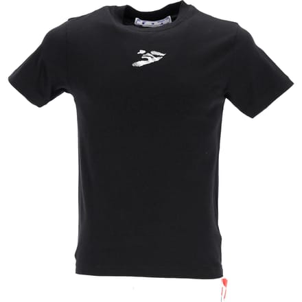 Off-White Zwarte Katoenen Logo T-Shirt