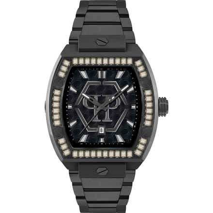 Philipp Plein Hexagon Phantom PWPUA1125 Horloge - Staal - Zwart - Ø 44 mm