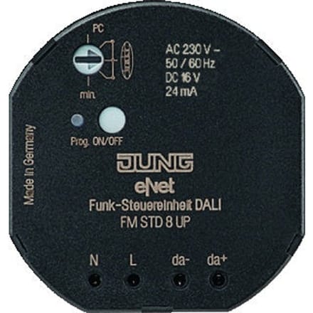 Jung ENet Lichtbedieningsunit Bus Systeem - FMSTD8UP - E343A