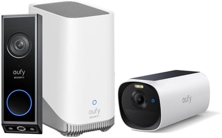 eufy Security Video Doorbell E340 + HomeBase 3 + eufycam E40 - Bundelvoordeel