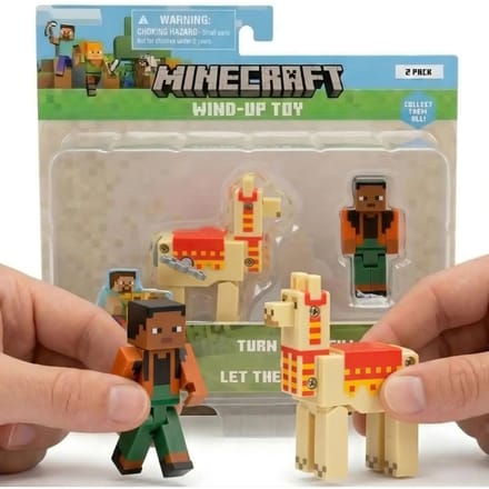 Minecraft Wind-Up Toy 2 Pack - Noor & Llama Action Figures