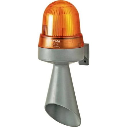 Werma Signaltechnik Combi-signaalgever LED 424.320.75 Geel Continu licht 24 V/DC 98 dB