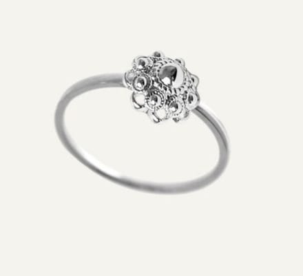 Zeeuwse knop ring zilver