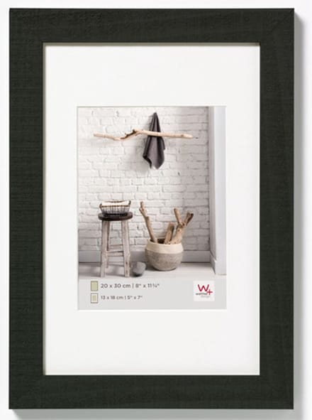 walther+ design HO040B Wissellijst Papierformaat: 30 x 40 cm Zwart