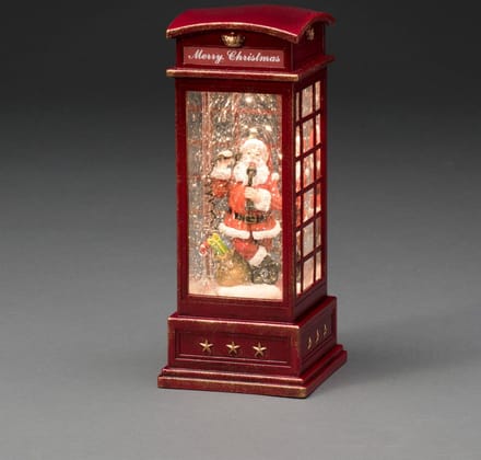 Konstsmide Christmas Decoratieve LED lamp Kerstman in Telefooncel