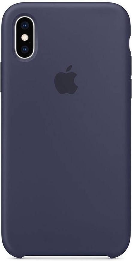 Apple - Siliconen Back Cover - iPhone XS - Blauw/Navy
