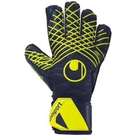 Uhlsport Prediction Supersoft Keepershandschoenen - Marine / Wit / Fluogeel | Maat: 7
