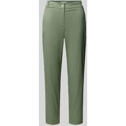 slim fit stoffen broek in verkorte pasvorm